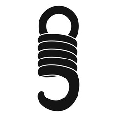 Poster - Elastic spring icon. Simple illustration of elastic spring vector icon for web design isolated on white background