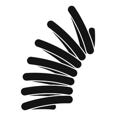 Poster - jump coil icon. simple illustration of jump coil vector icon for web design isolated on white backgr