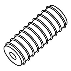 Poster - electric spring coil icon. outline electric spring coil vector icon for web design isolated on white