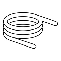 Poster - Spiral spring icon. Outline spiral spring vector icon for web design isolated on white background