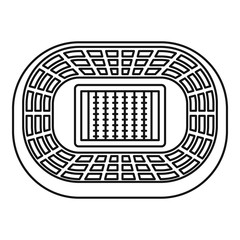 Poster - top sport arena icon. outline top sport arena vector icon for web design isolated on white backgroun