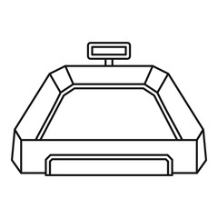 Poster - american football field icon. outline american football field vector icon for web design isolated on