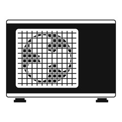 Poster - outdoor conditioner fan icon. simple illustration of outdoor conditioner fan vector icon for web des
