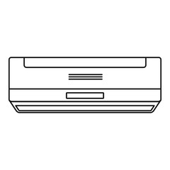 Poster - apartment conditioner icon. outline apartment conditioner vector icon for web design isolated on whi