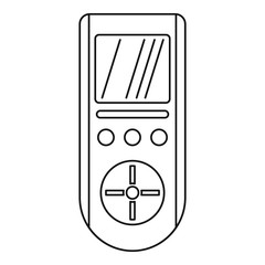 Poster - digital remote control conditioner icon. outline digital remote control conditioner vector icon for 