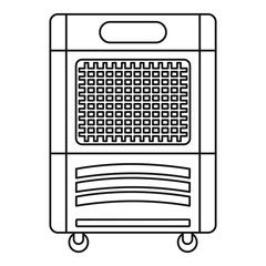 Poster - mobile house conditioner icon. outline mobile house conditioner vector icon for web design isolated 