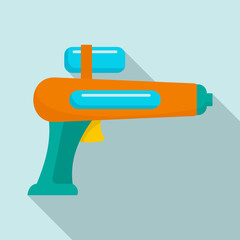 Canvas Print - Watergun icon. Flat illustration of watergun vector icon for web design