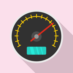 Poster - City car dashboard icon. Flat illustration of city car dashboard vector icon for web design