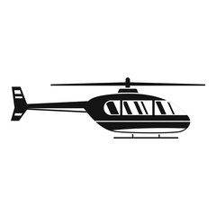 Poster - Utility helicopter icon. Simple illustration of utility helicopter vector icon for web design isolated on white background