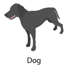 Sticker - Dog icon. Isometric of dog vector icon for web design isolated on white background