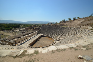 Canvas Print - Aphrodisias ancient greek city tyrkey caria ruins amphitheater