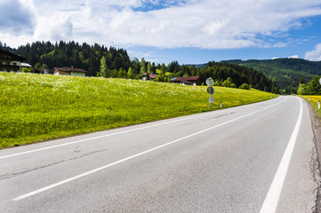 Sticker - Asphalt road in Austria