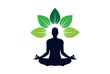 yoga meditation logo icon