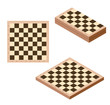 Isometric chessboard.