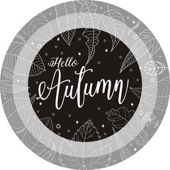 Wall Mural - Hand drawn of Hello Autumn