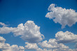 Leinwandbild Motiv Wolken am blauen Himmel