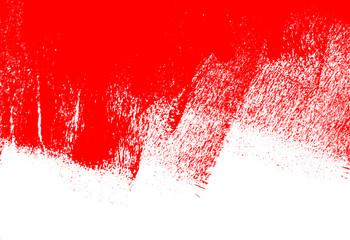 Wall Mural - white and red grunge brush  rolled texture background