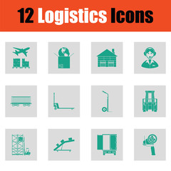 Sticker - Logistics icon set