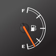 Fuel gauge - car dashboard device of gasoline level
