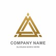 Geometric Triangle Pyramid Arrow Architecture Interior Building Business Company Stock Vector Logo Design Template