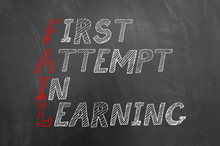 Fail First Attempt In Learning Text On Blackboard.