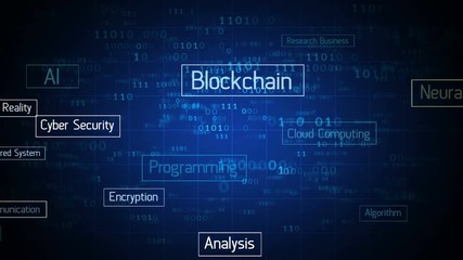 Wall Mural - information technology internet background