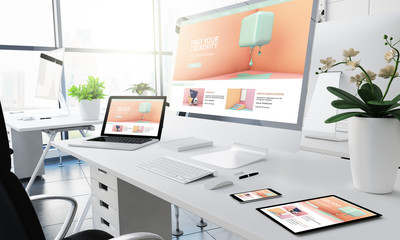 Canvas Print - office responsive devices creativity tutorials