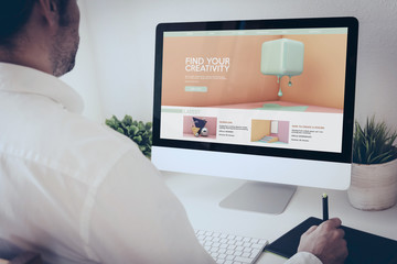 Fototapete - graphic tablet tutorials website
