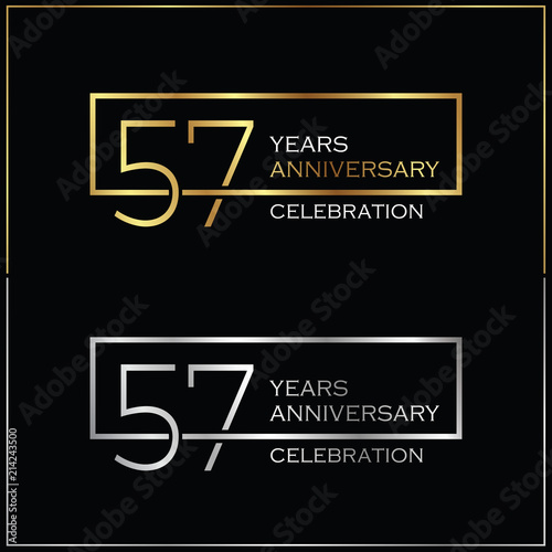 Fotografie, Obraz 57th years anniversary celebration background