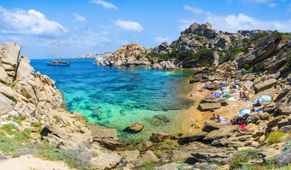 Wall Mural - cala spinosa of capo testa, near santa teresa di gallura village, sardinia island, italy