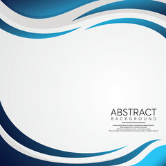 Poster - Blue Wave Abstract Background