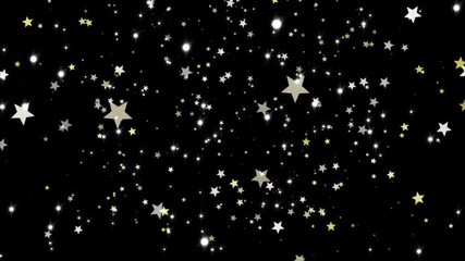 Wall Mural - falling stars overlay background