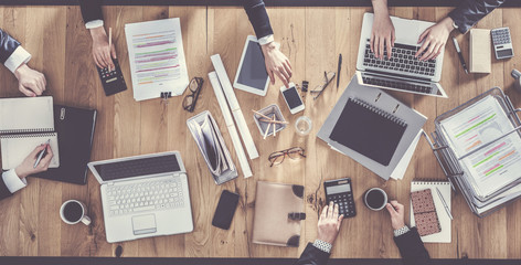 Business people working in office
