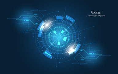Wall Mural - abstract technology background hi-tech communication concept innovation background vector illustrati
