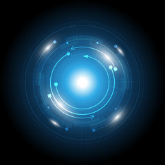 Wall Mural - abstract technology background hi-tech communication concept innovation background vector illustrati
