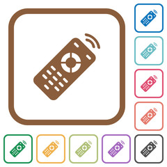 Working remote control simple icons