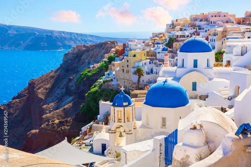 Valokuvatapetti Santorini island, Greece