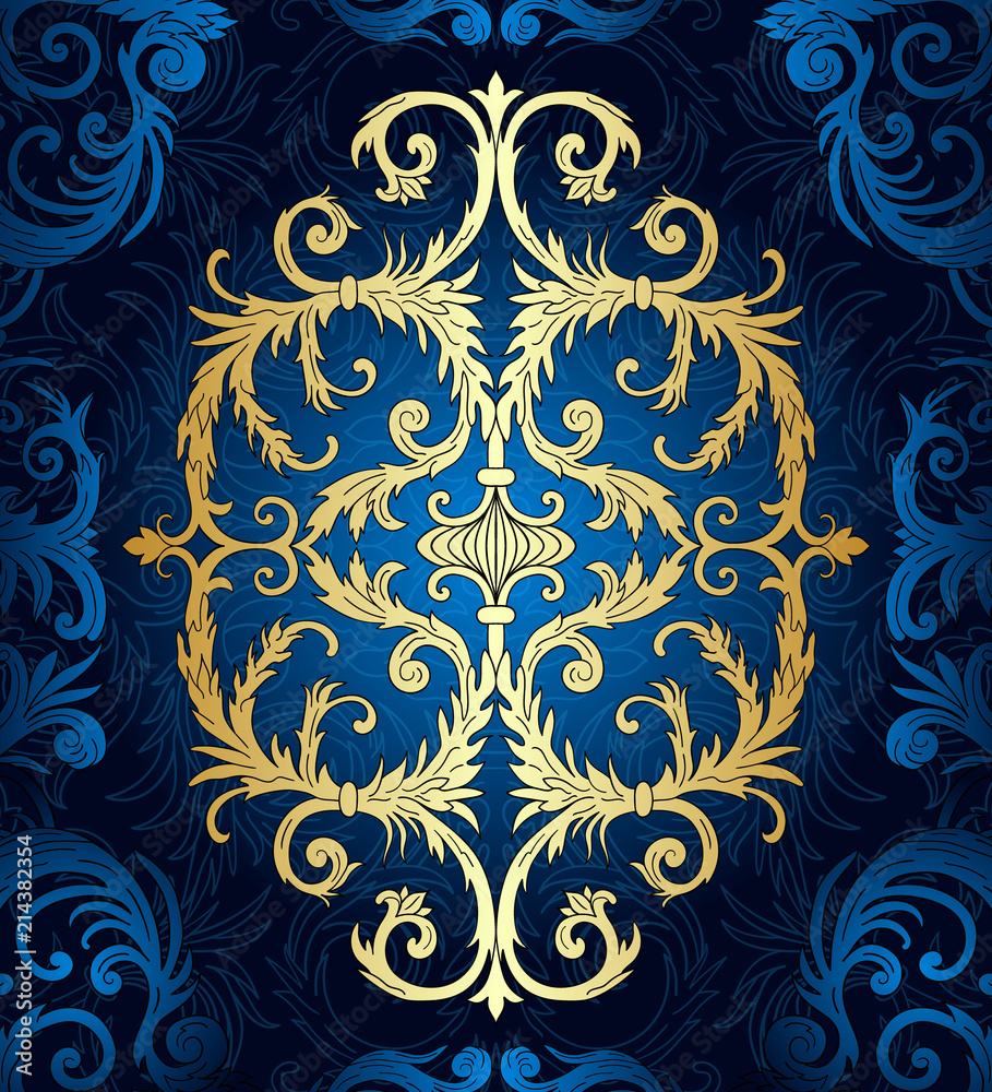 French baroque style elegant ornate background. Luxurious fashionable gold ornamental  design. Vintage fancy ornament decoration. Use for event invitation, party  flyer, certificates, cards, brochures. Stock Vector | Adobe Stock, image size:909x1000