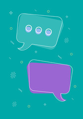 Chat bot concept. Vector illustration.