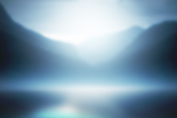 Poster - abstract blured half tone nature