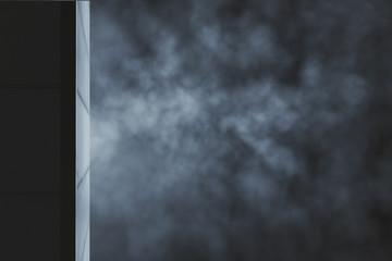 Poster - dark stormy sky with clouds
