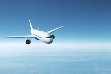 flying aircraft above clouds