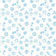 © tentacula - Startup vector seamless outline pattern or background