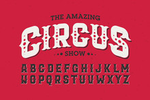 Vintage Style Circus Font