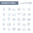 Internet of Things Minimal Vector Icon Set (EPS 10)