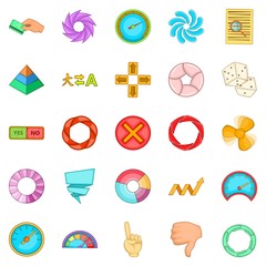 Poster - interface design icons set. cartoon set of 25 interface design vector icons for web isolated on whit