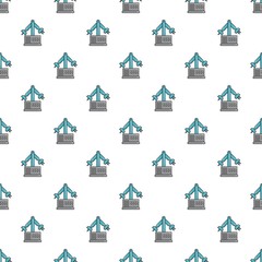 Wall Mural - Robotic arm pattern in cartoon style. Seamless pattern vector illustration