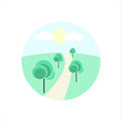© piola1 - Landscape flat illustration
