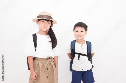 リュックを背負う女の子 Stock 写真 Adobe Stock