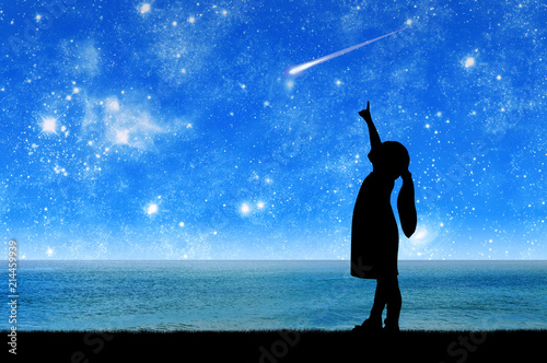 Cuadros en Lienzo Conceptual image of children's dreams and fantasies